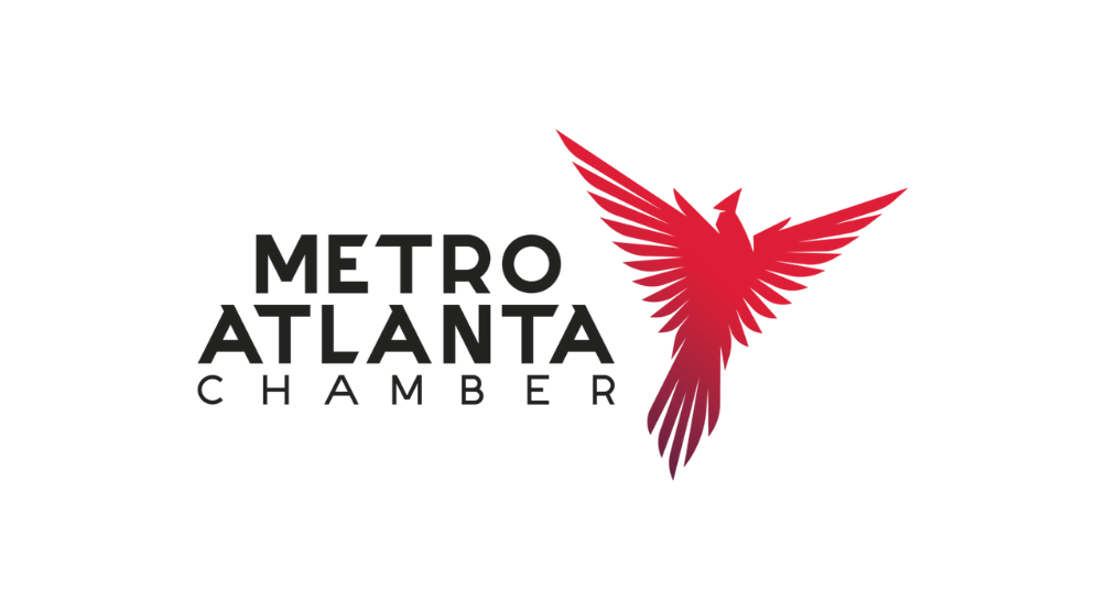 Logo of Metro Atlanta Chamber featuring a stylized red phoenix, symbolizing growth and innovation in Atlanta business.